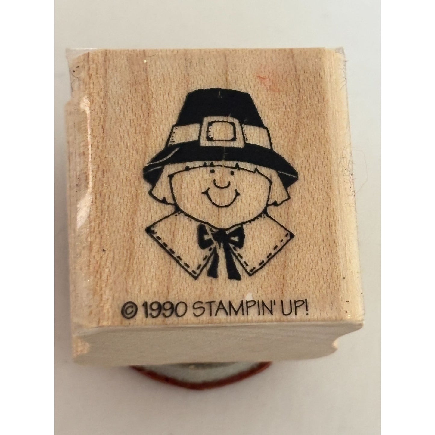 Stampin Up Rubber Stamp Pilgrim Thanksgiving Card Making Scrapbook Craft Fall
