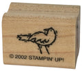 Stampin Up Rubber Stamp Bird Card Making Wood Mounted Nature Scene Maker Craft