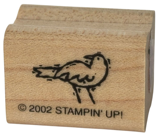 Stampin Up Rubber Stamp Bird Card Making Wood Mounted Nature Scene Maker Craft