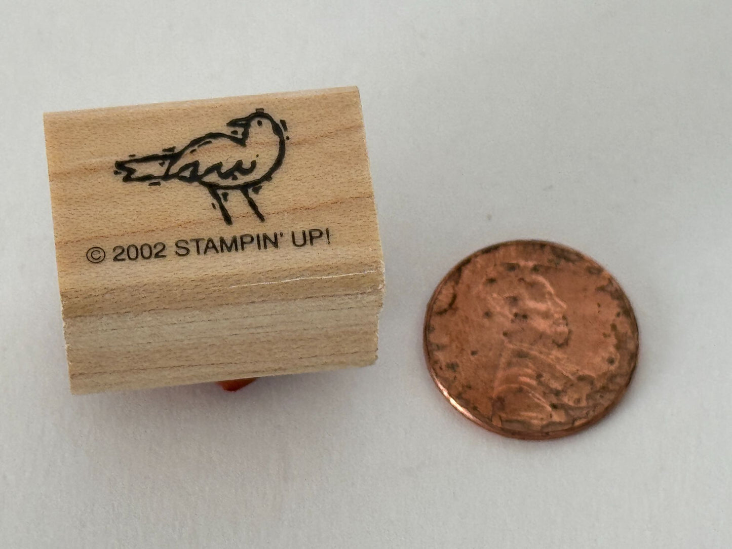 Stampin Up Rubber Stamp Bird Card Making Wood Mounted Nature Scene Maker Craft