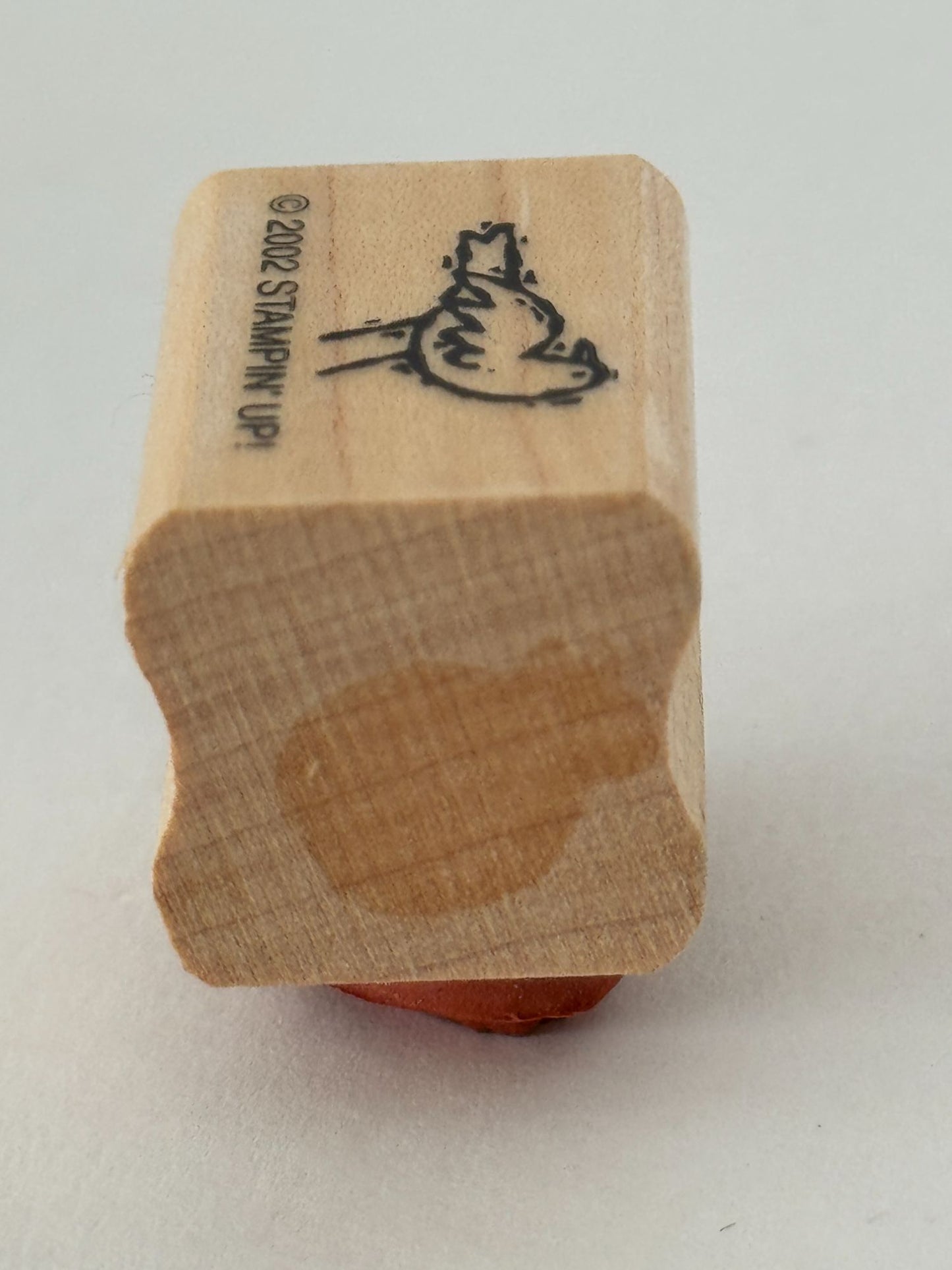 Stampin Up Rubber Stamp Bird Card Making Wood Mounted Nature Scene Maker Craft