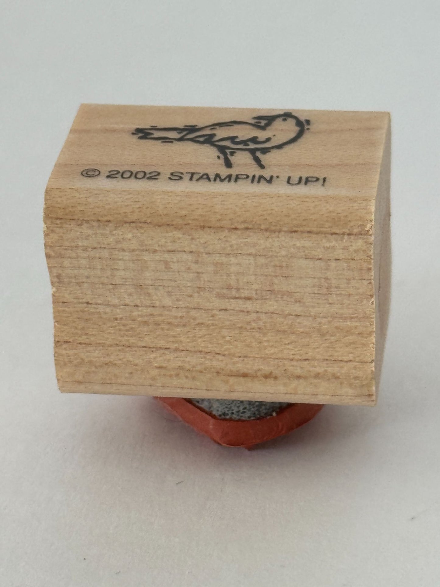 Stampin Up Rubber Stamp Bird Card Making Wood Mounted Nature Scene Maker Craft