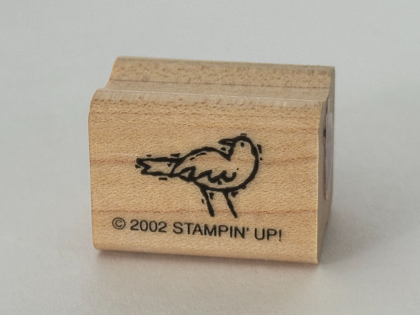 Stampin Up Rubber Stamp Bird Card Making Wood Mounted Nature Scene Maker Craft