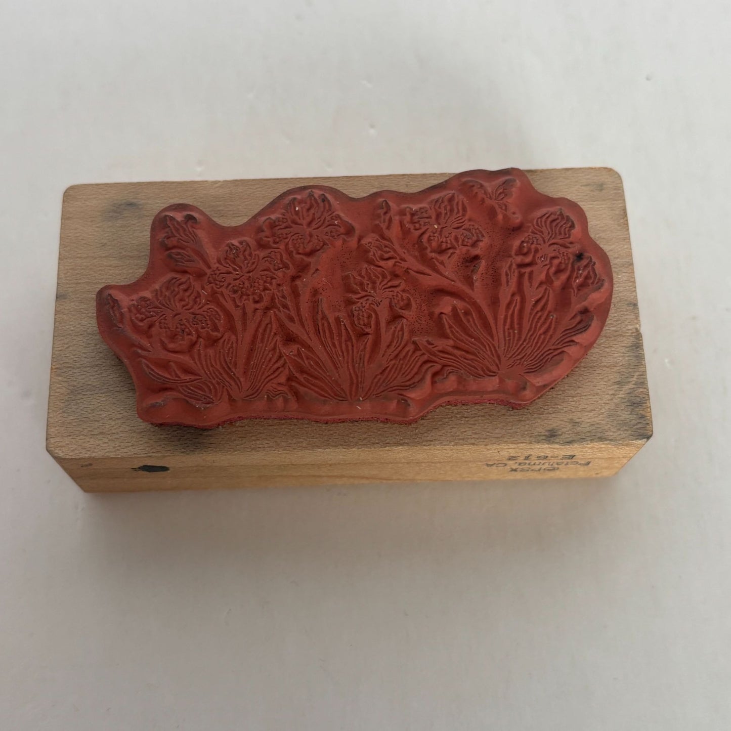 PSX Rubber Stamp Iris and Butterfly Garden Butterflies Nature Easter Card Making