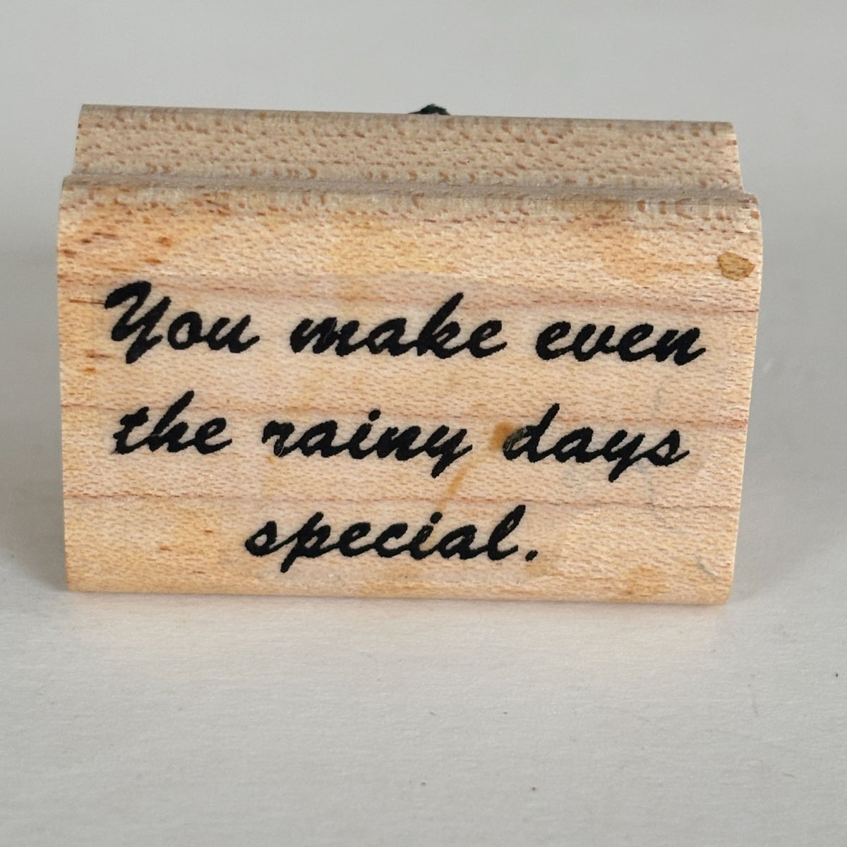 Friendship Rubber Stamp You Make Even The Rainy Days Special Cardmaking Words Sentiment