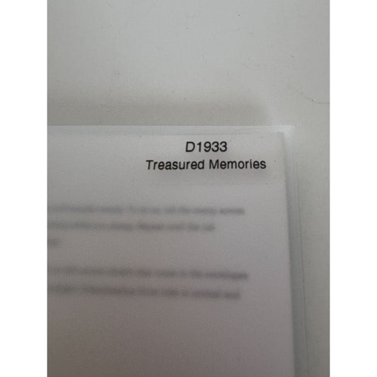 CTMH Acrylic Stamp Set Treasured Memories Sympathy Sentiments Words My Acrylix