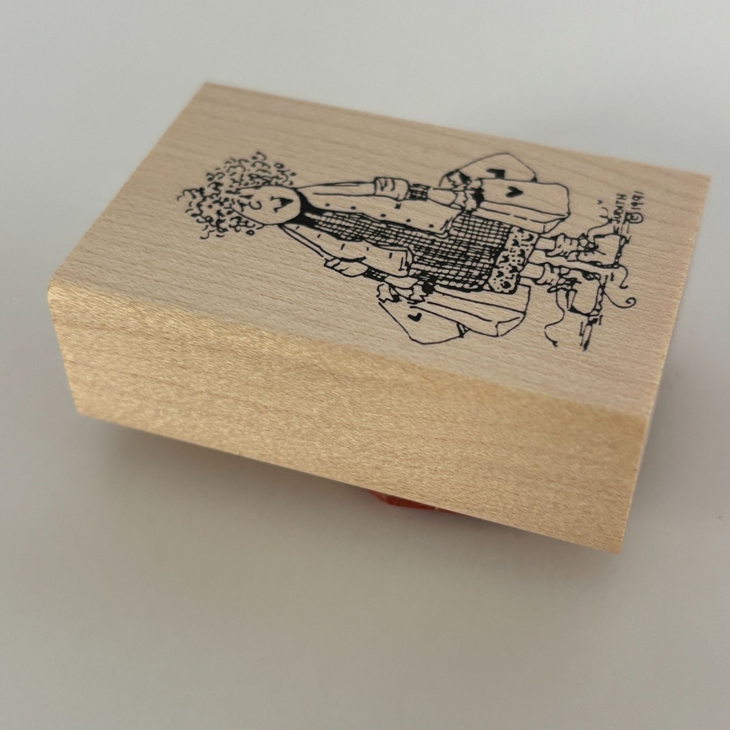 Judith Rubber Stamp My Ladies Grocery Shopping Bags Shopper Mom Mother Tired