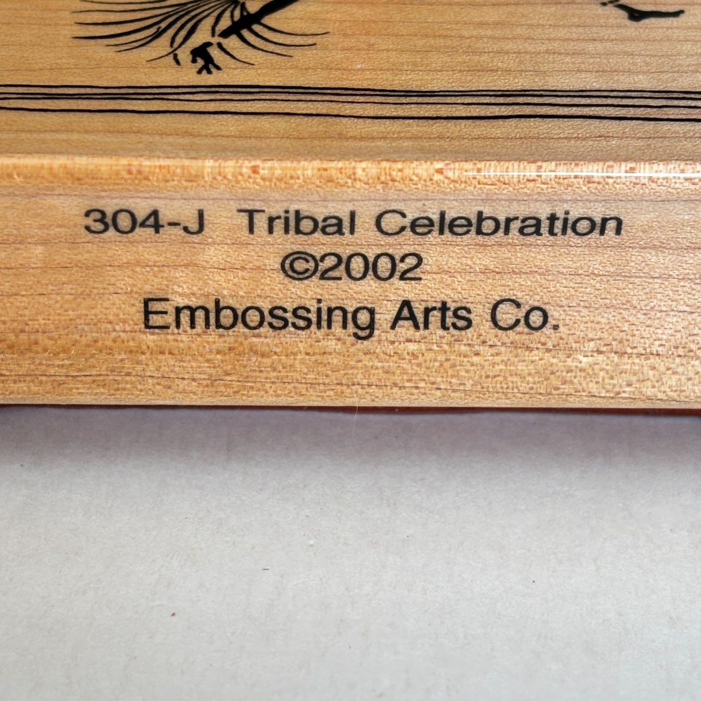 Embossing Arts Rubber Stamp Tribal Celebration Dancers African Motif Community