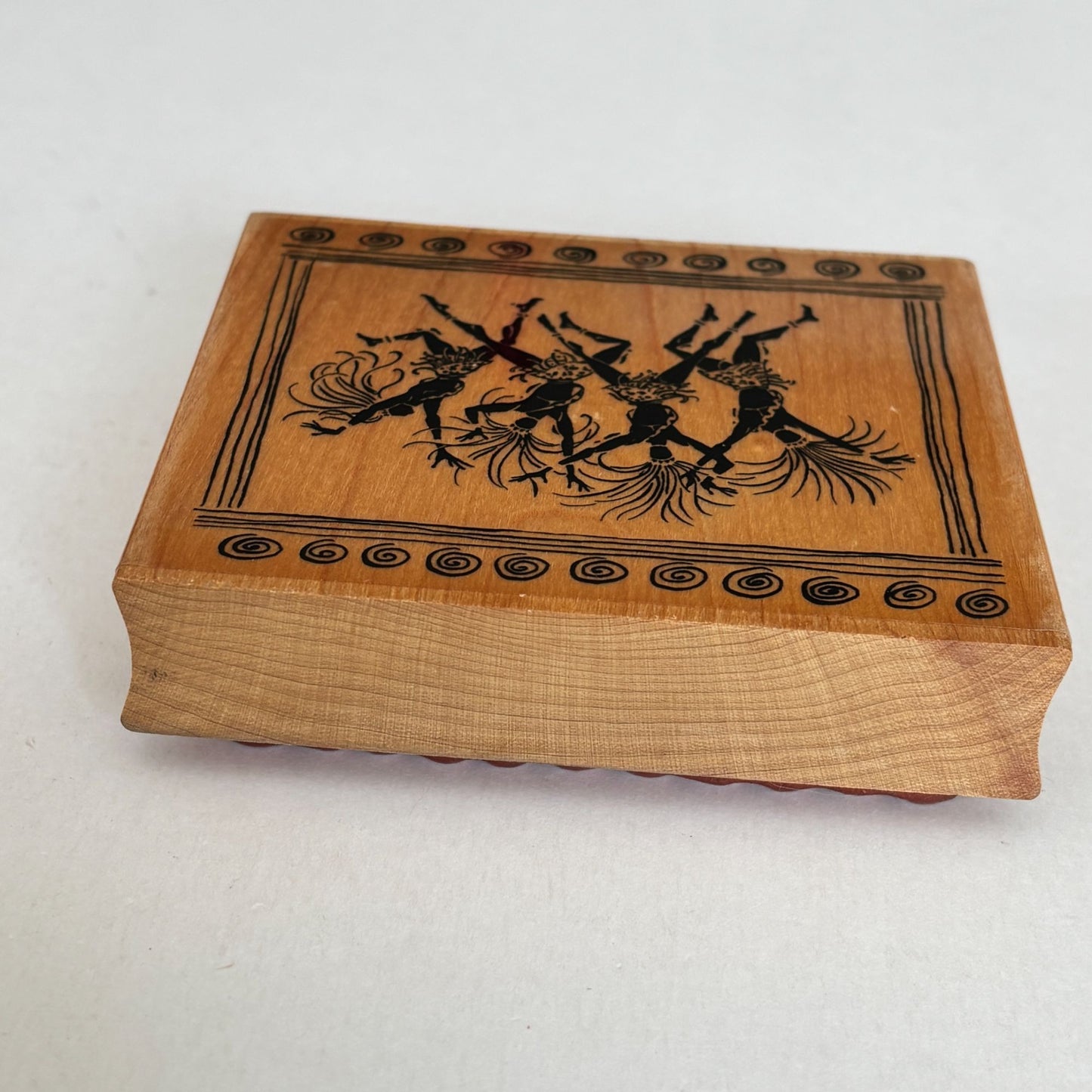 Embossing Arts Rubber Stamp Tribal Celebration Dancers African Motif Community