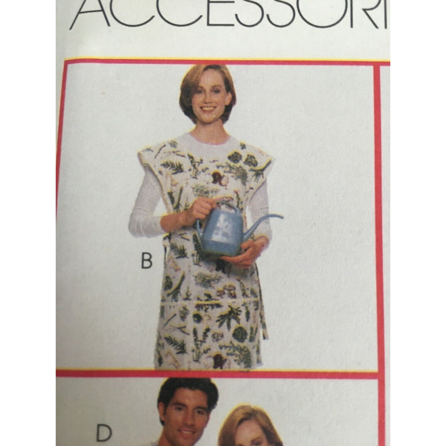 McCalls Sewing Pattern 7931 Chef Jacket Coat Hat Kitchen Apron Adult S M L Uncut