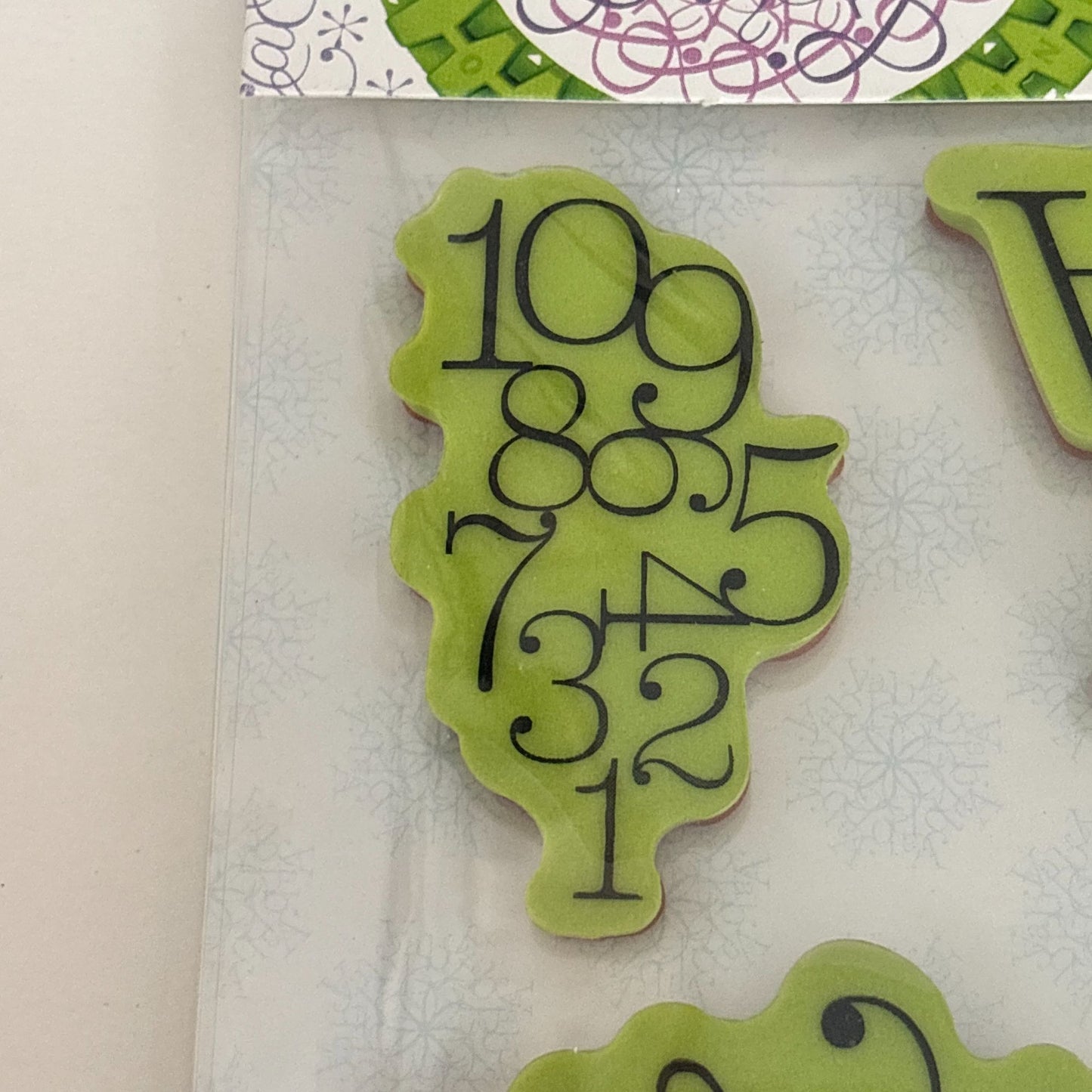 Inkadinkado Cling Stamps Stamping Gear Typographic Cling Stamps Letters Numbers Cardmaking Craft Scrapbooking