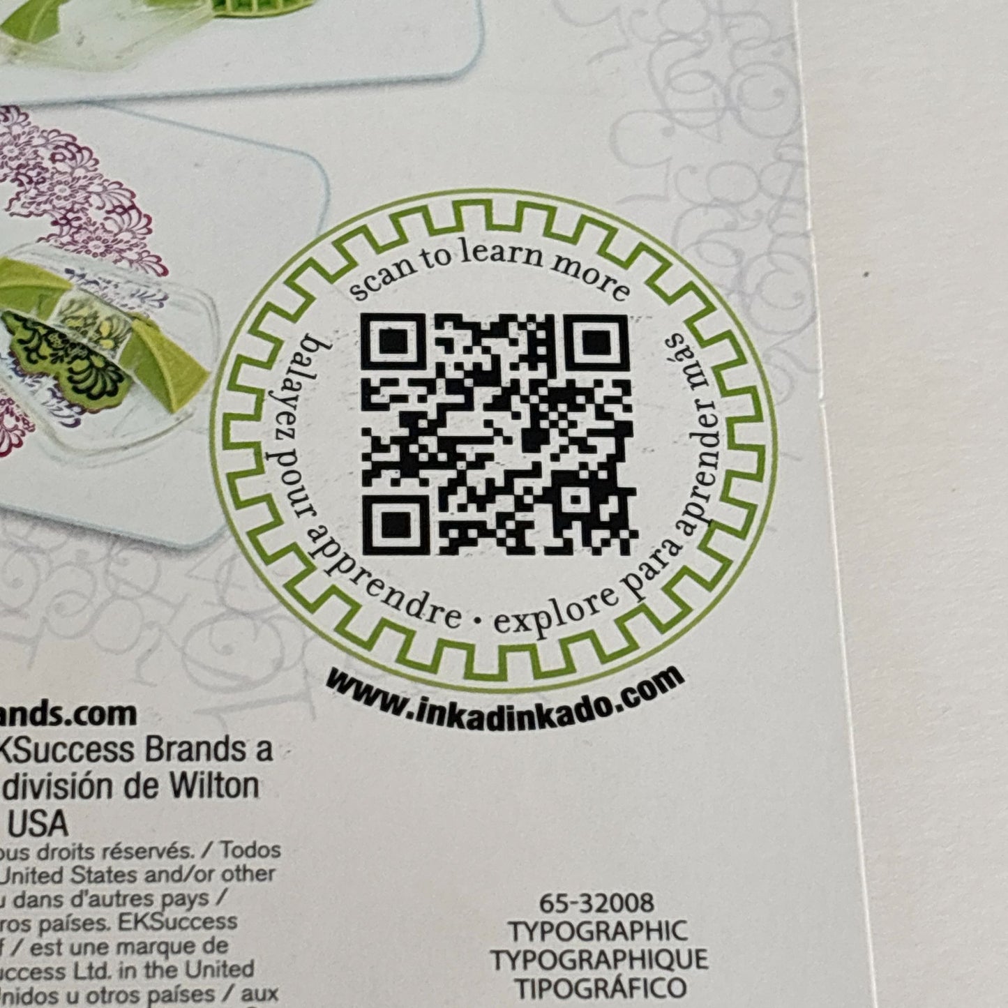 Inkadinkado Cling Stamps Stamping Gear Typographic Cling Stamps Letters Numbers Cardmaking Craft Scrapbooking