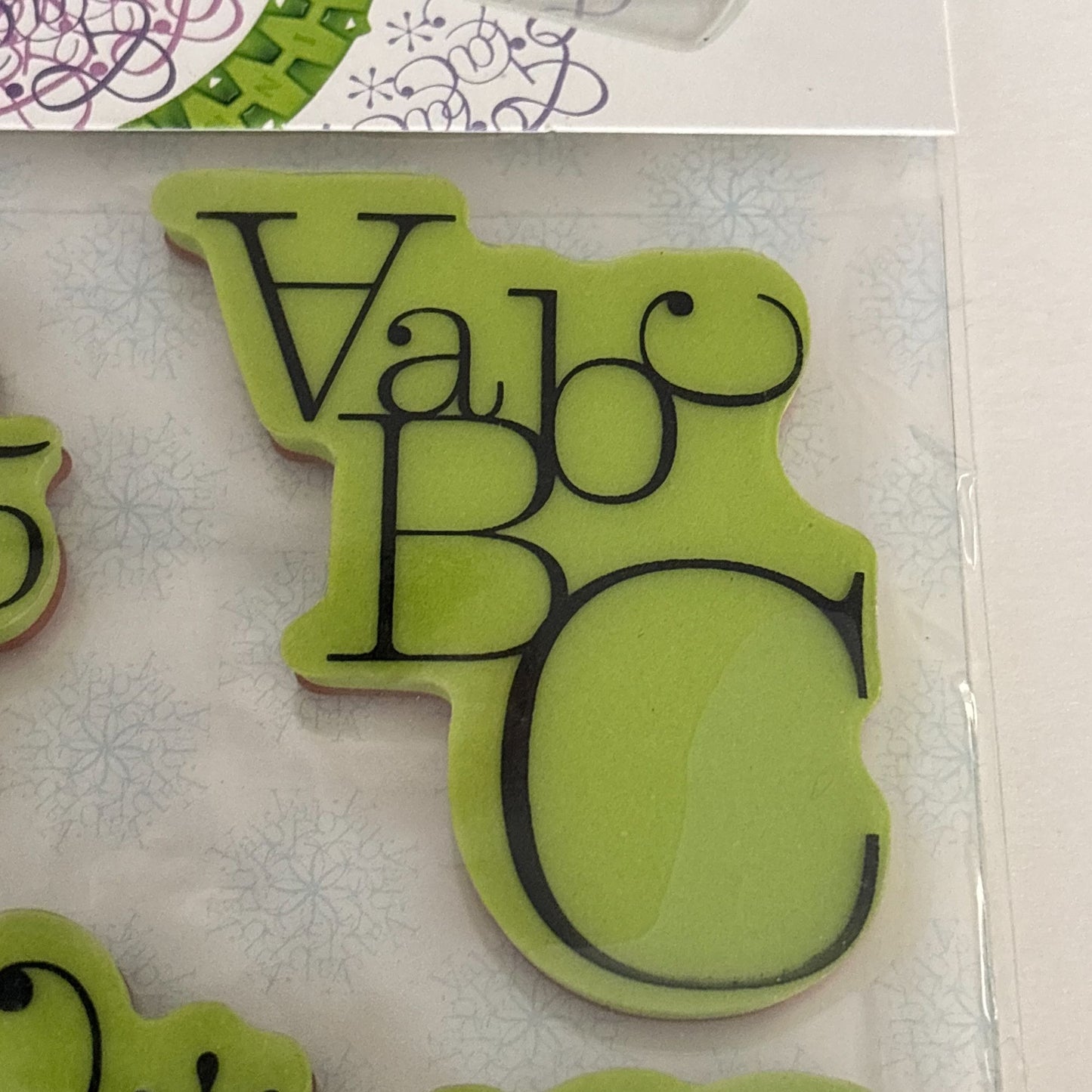 Inkadinkado Cling Stamps Stamping Gear Typographic Cling Stamps Letters Numbers Cardmaking Craft Scrapbooking