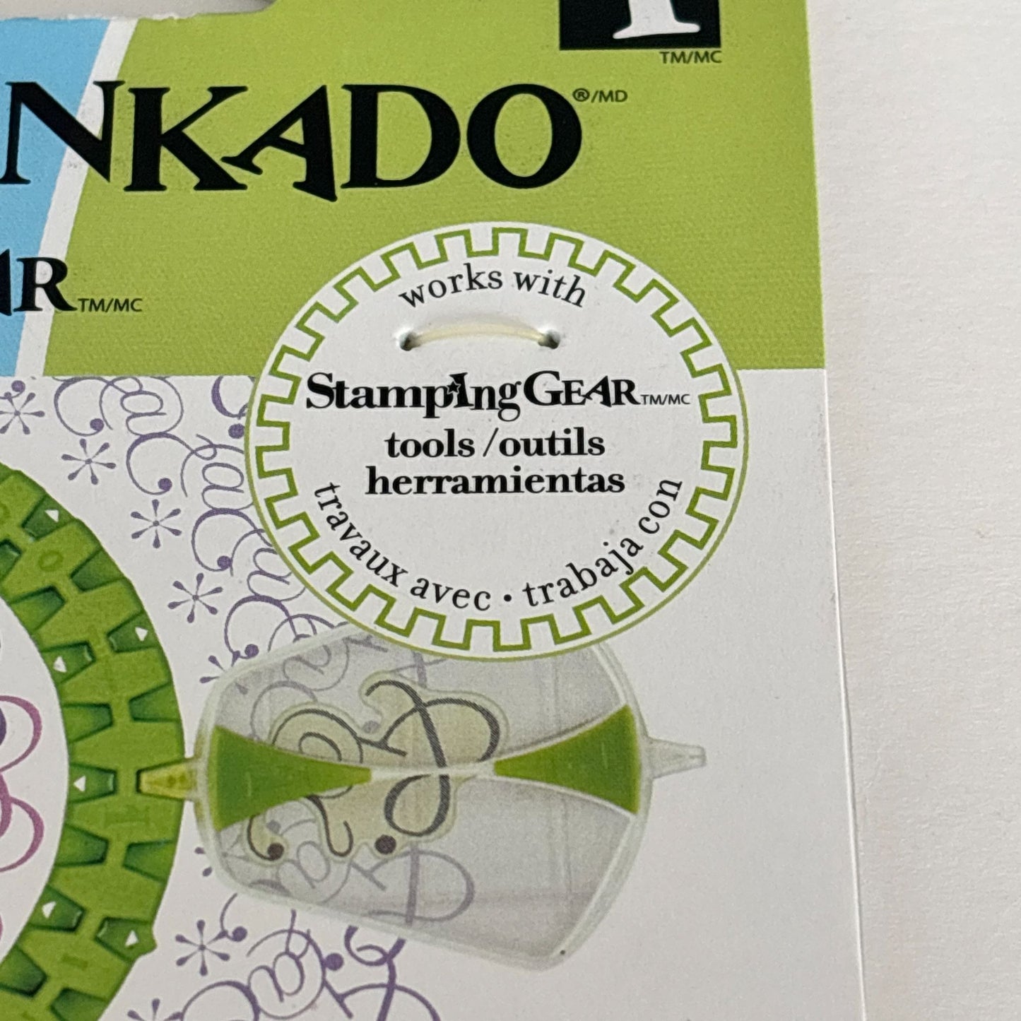 Inkadinkado Cling Stamps Stamping Gear Typographic Cling Stamps Letters Numbers Cardmaking Craft Scrapbooking