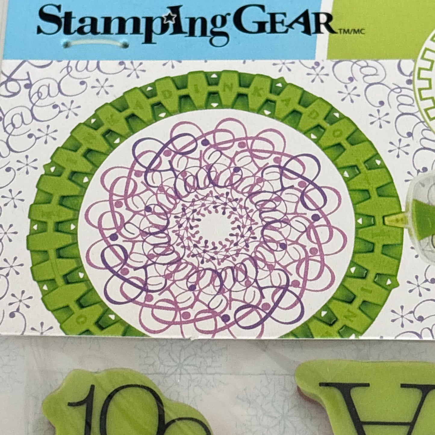 Inkadinkado Cling Stamps Stamping Gear Typographic Cling Stamps Letters Numbers Cardmaking Craft Scrapbooking