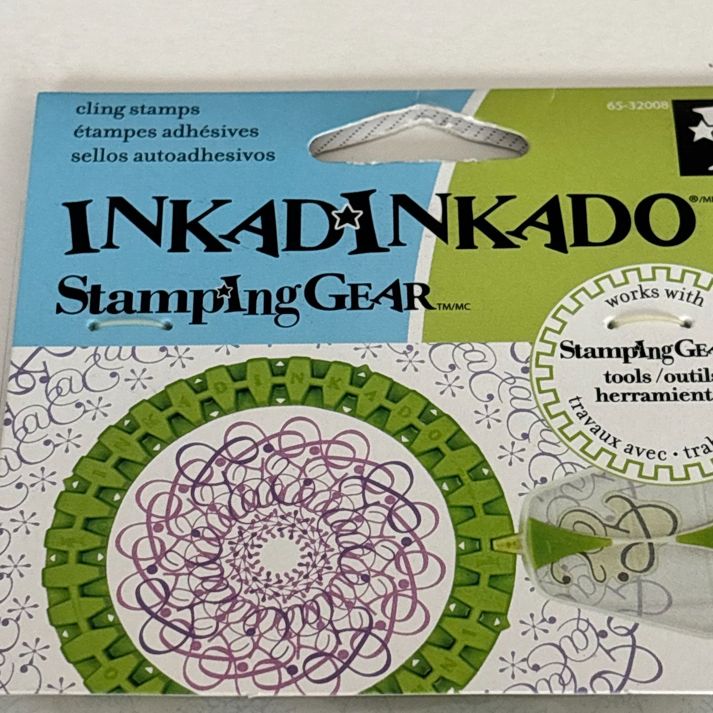 Inkadinkado Cling Stamps Stamping Gear Typographic Cling Stamps Letters Numbers Cardmaking Craft Scrapbooking