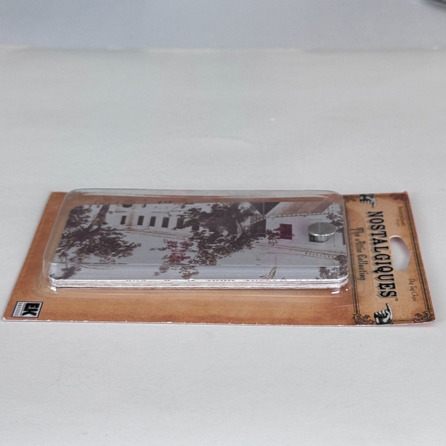 Nostalgiques Dog Tag Chips The Attic Collection Scrapbooking Accessories EK Success