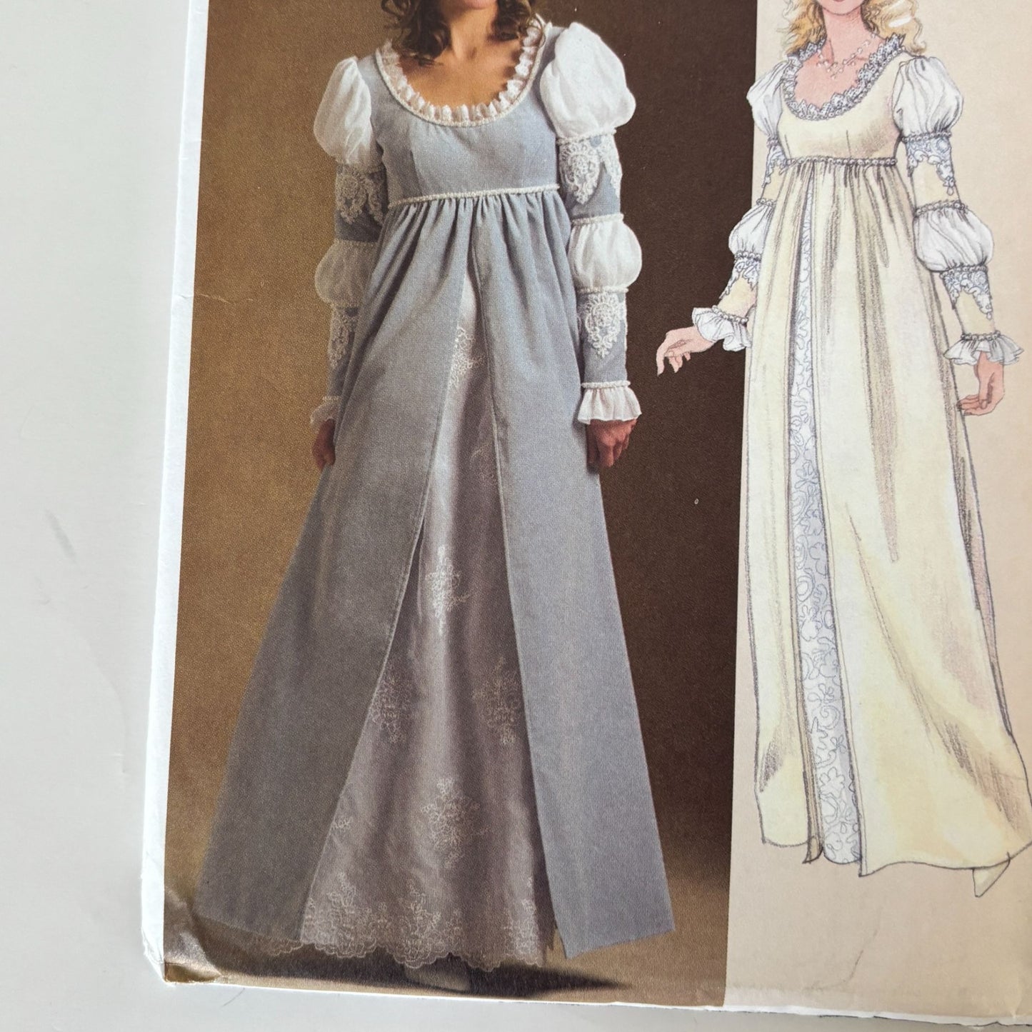 McCalls Sewing Pattern M5444 Renaissance Costume Empire Waist Gown 14-20 Uncut Halloween Fantasy Medieval