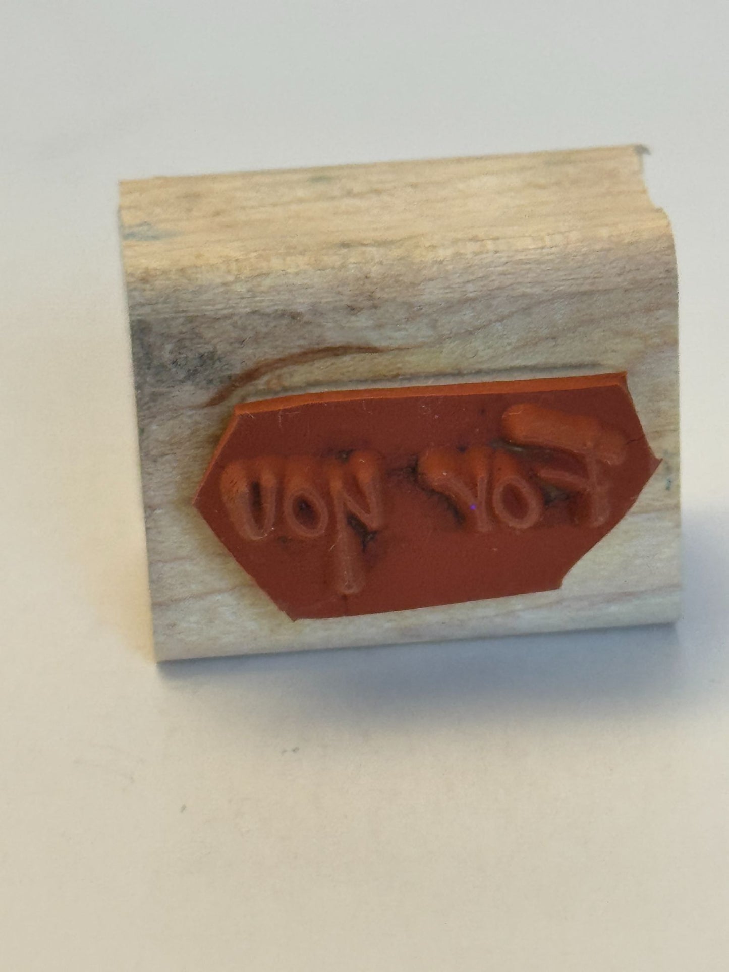 Stampin Up Rubber Stamp For You Gift Tag Card Making Words Wood Mounted Small