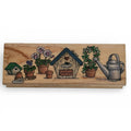 Hero Arts Birdhouse Border Rubber Stamp Garden Border Craft Stamp