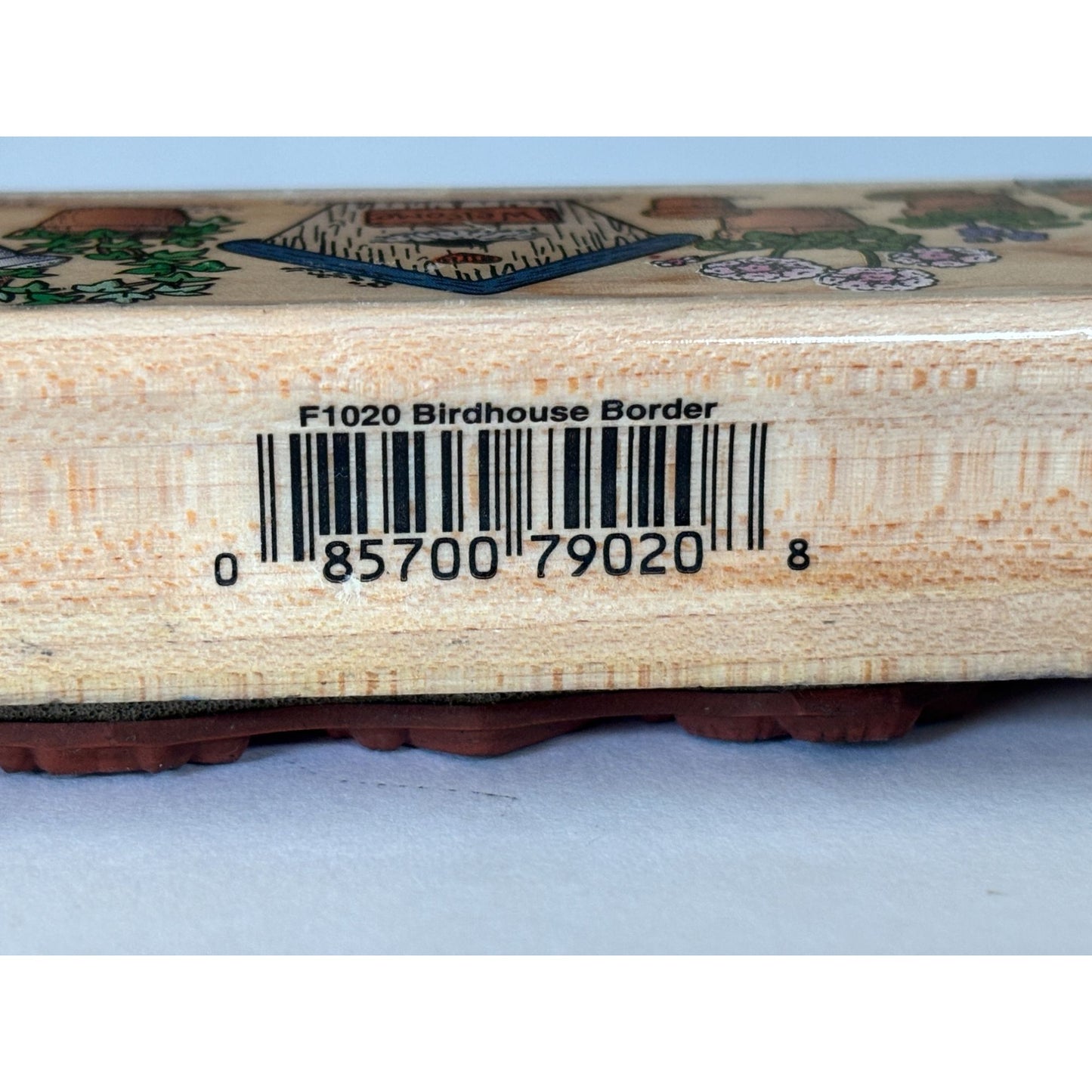 Hero Arts Birdhouse Border Rubber Stamp Garden Border Craft Stamp