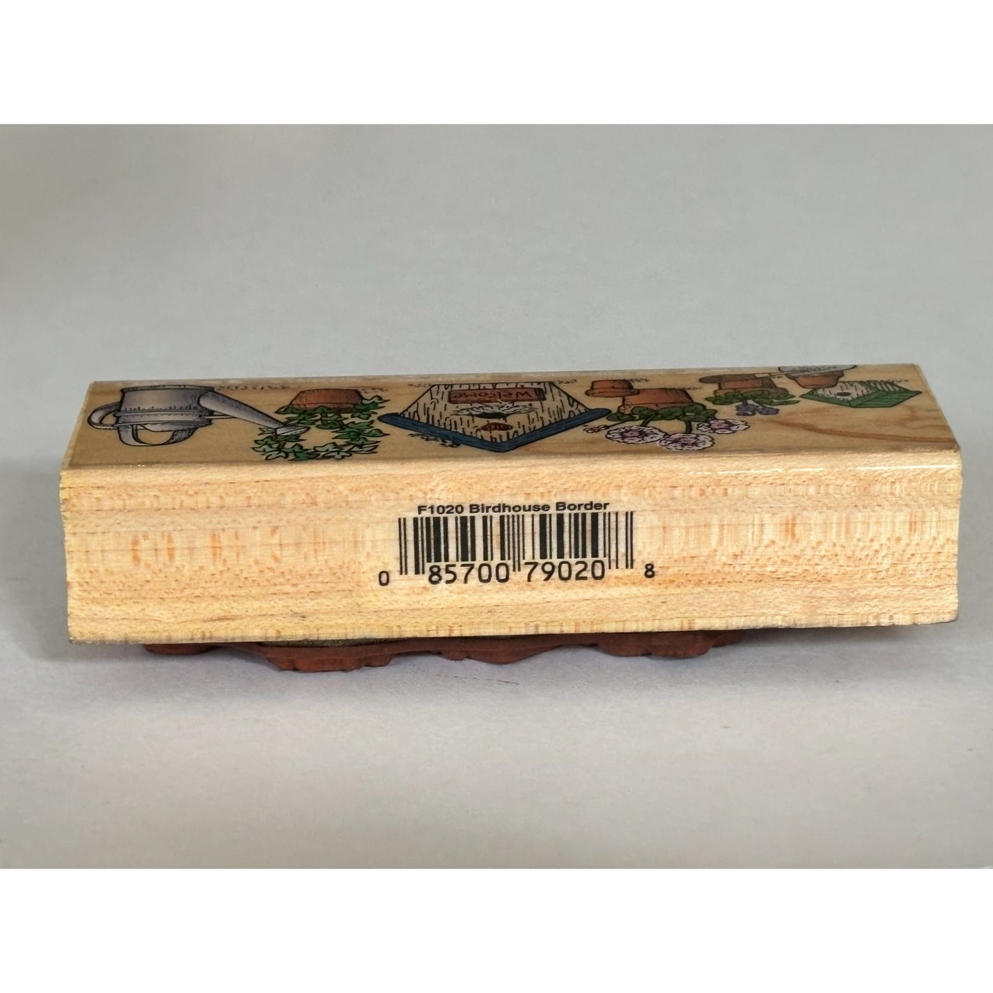 Hero Arts Birdhouse Border Rubber Stamp Garden Border Craft Stamp