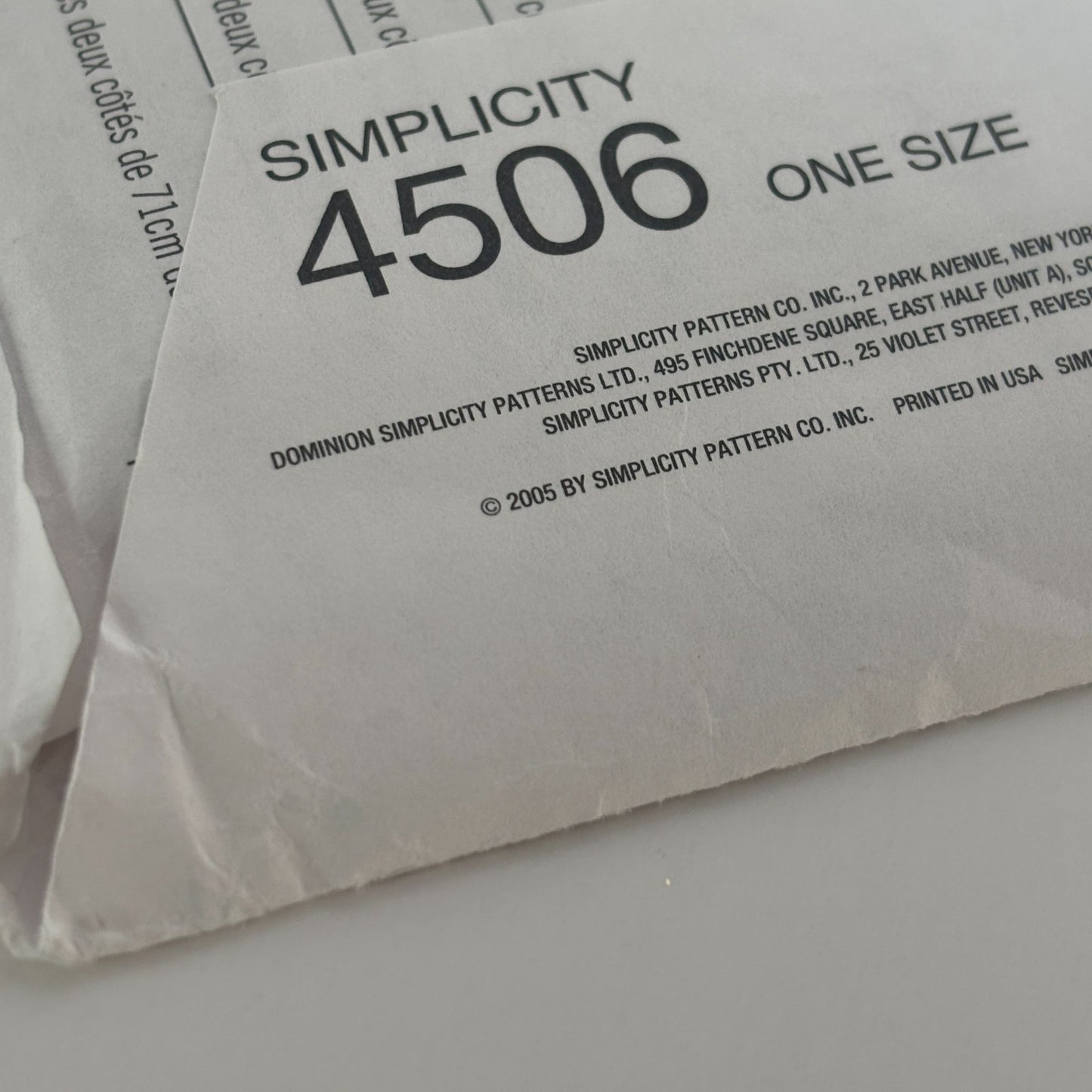 Simplicity Sewing Pattern 4506 Fabric Bowls Dish Jewelry Holder Napkin Tray UC