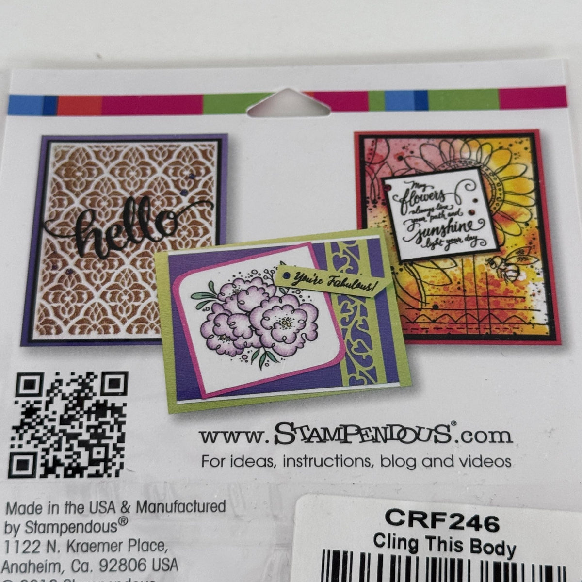 Stampendous Cling Rubber Stamp Funny Birthday Cardmaking Aging Words This Body Sentiment Scrapbooking