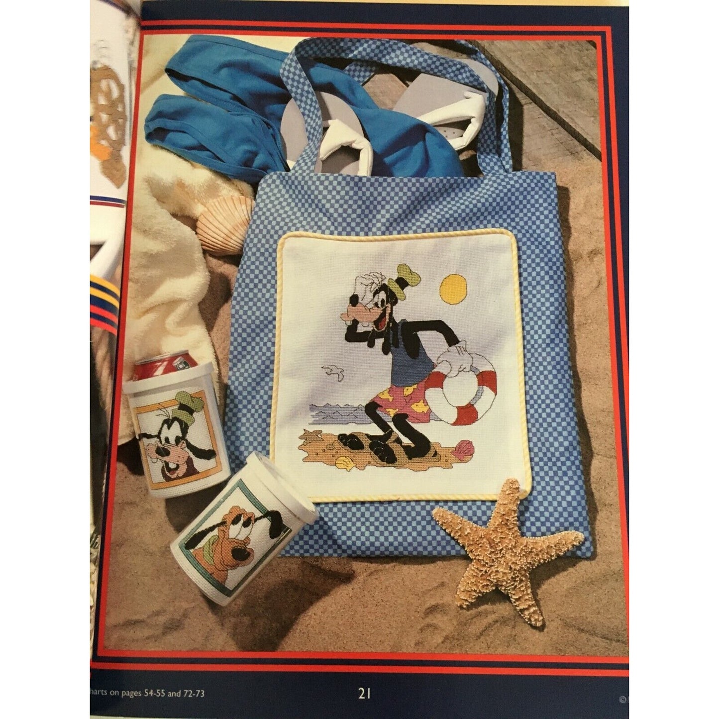 Disney Mickey Unlimited Ultimate Cross Stitch Collection Pattern Book 63 Projects Leisure Arts Mickey Minnie Donald Goofy Pluto