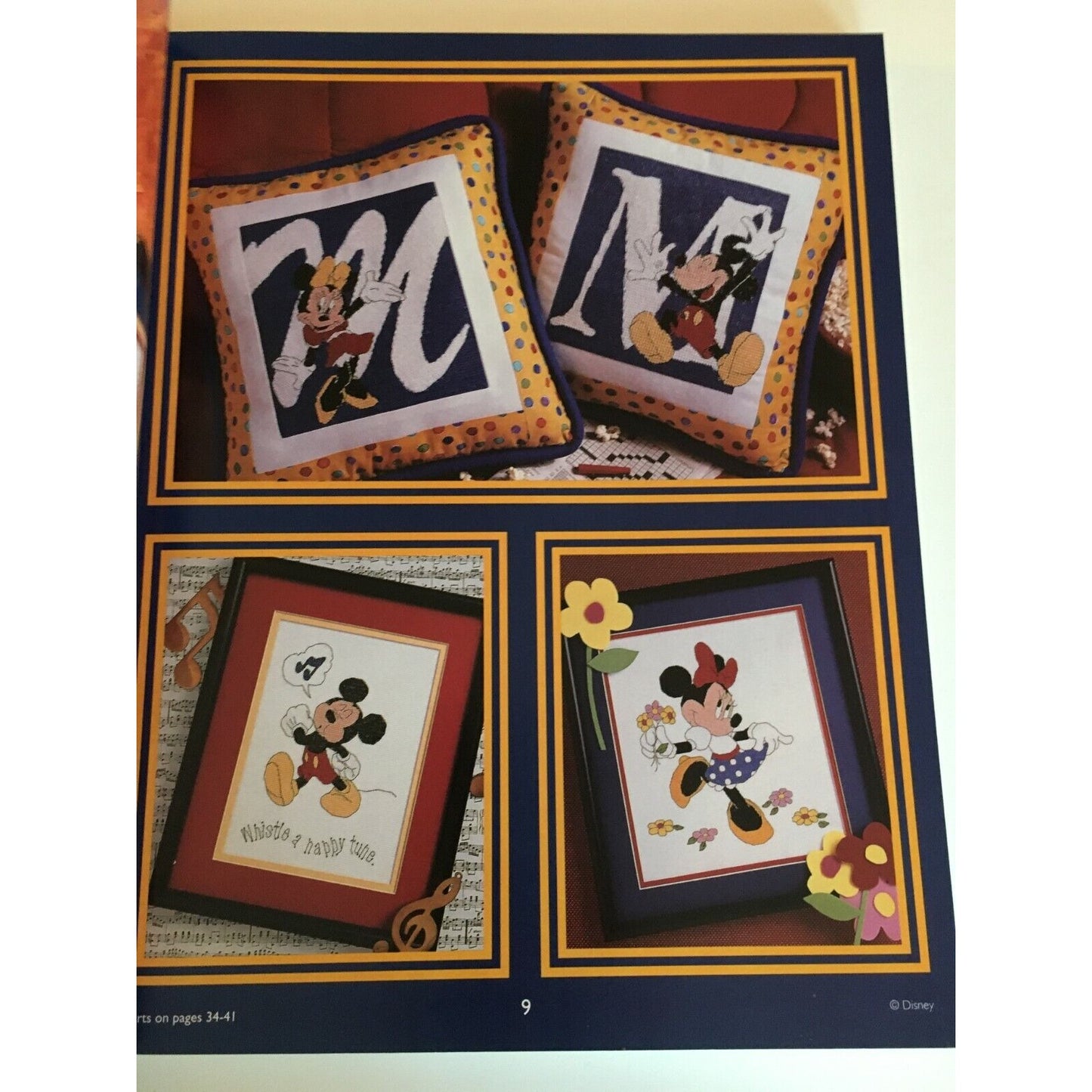 Disney Mickey Unlimited Ultimate Cross Stitch Collection Pattern Book 63 Projects Leisure Arts Mickey Minnie Donald Goofy Pluto