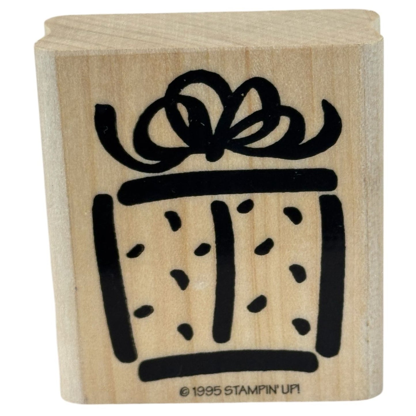 Stampin Up Rubber Stamp Gift Box Birthday Present Holidays Gift Tag Card Making