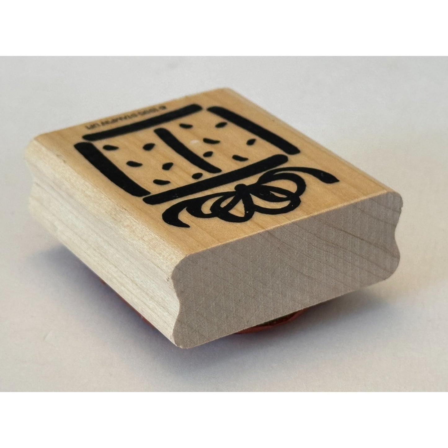 Stampin Up Rubber Stamp Gift Box Birthday Present Holidays Gift Tag Card Making