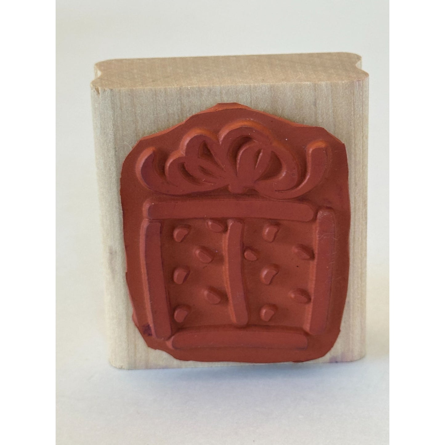 Stampin Up Rubber Stamp Gift Box Birthday Present Holidays Gift Tag Card Making