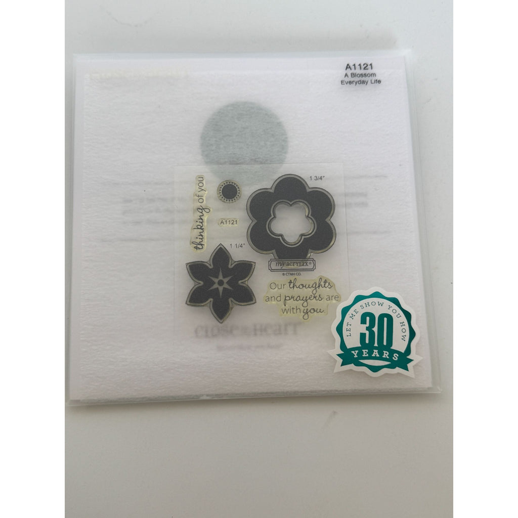 CTMH My Acrylix Acrylic Stamp Set Blossom Everyday Life Thoughts and Prayers