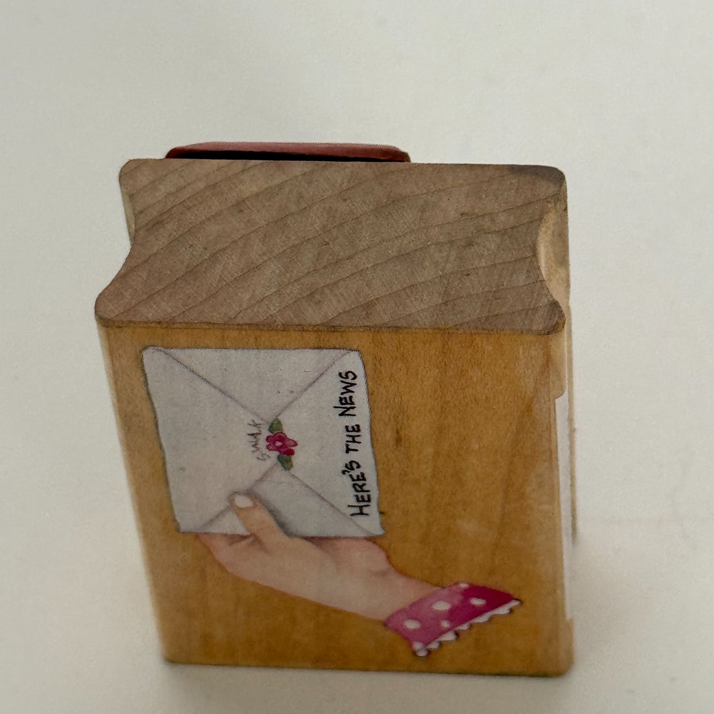 All Night Media Rubber Stamp Here is the News Envelope Snail Mail Susan Branch