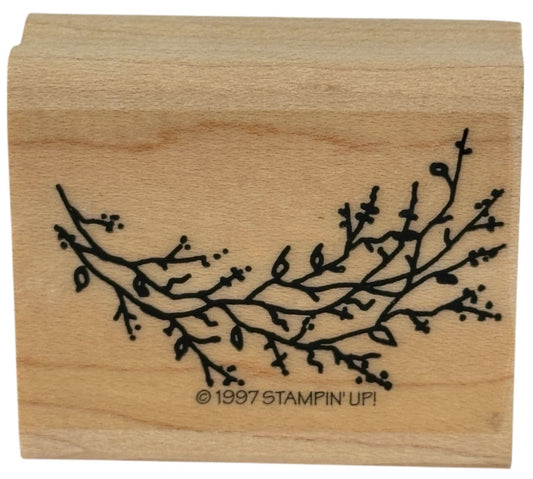 Stampin Up Rubber Stamp Branches Berries Vine Berry Wreath Maker Nature Greenery