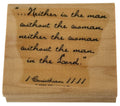 Stampin Up Rubber Stamp Bible Verse Corinthians Christian Religious Wedding Card
