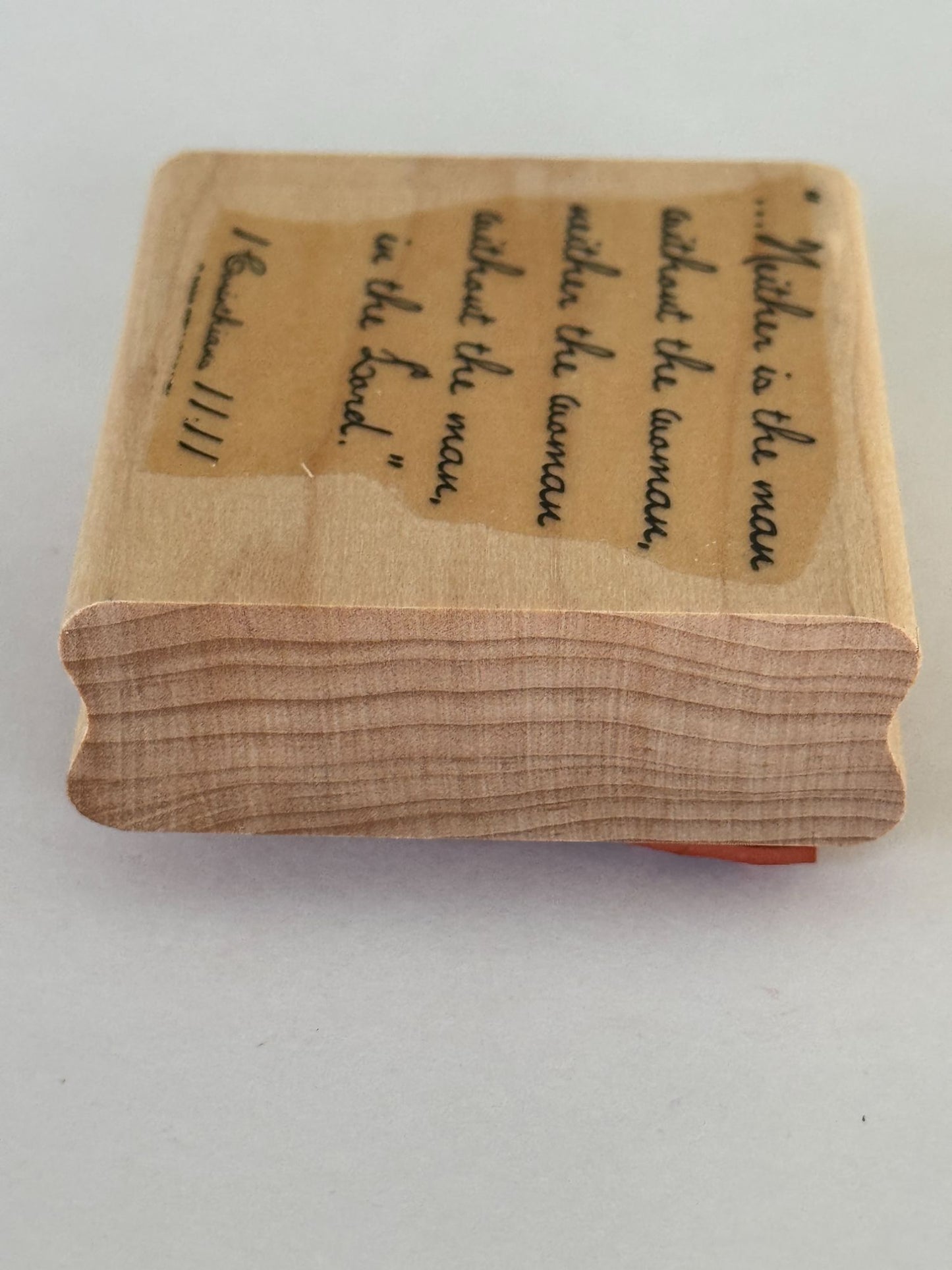 Stampin Up Rubber Stamp Bible Verse Corinthians Christian Religious Wedding Card