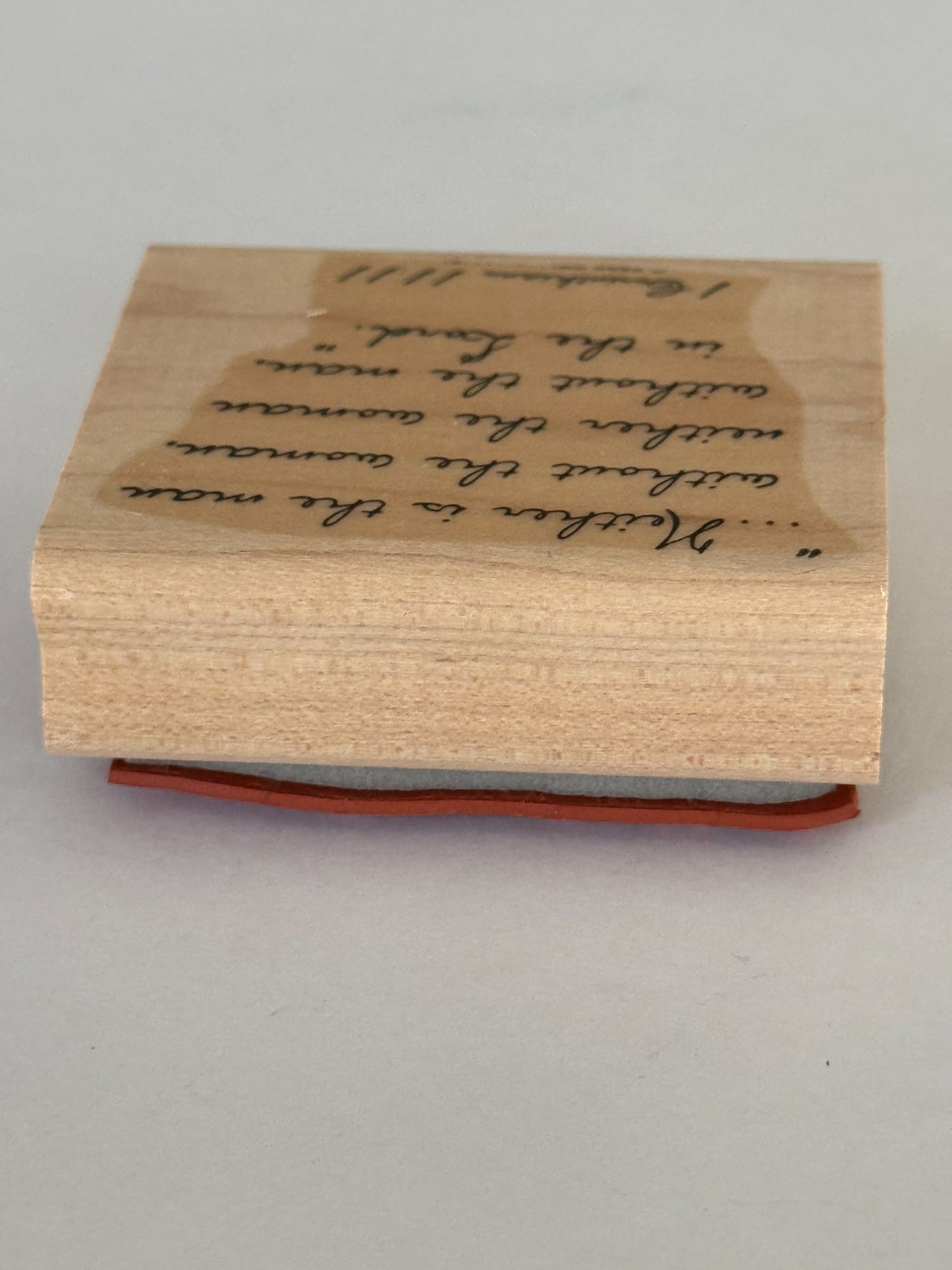 Stampin Up Rubber Stamp Bible Verse Corinthians Christian Religious Wedding Card