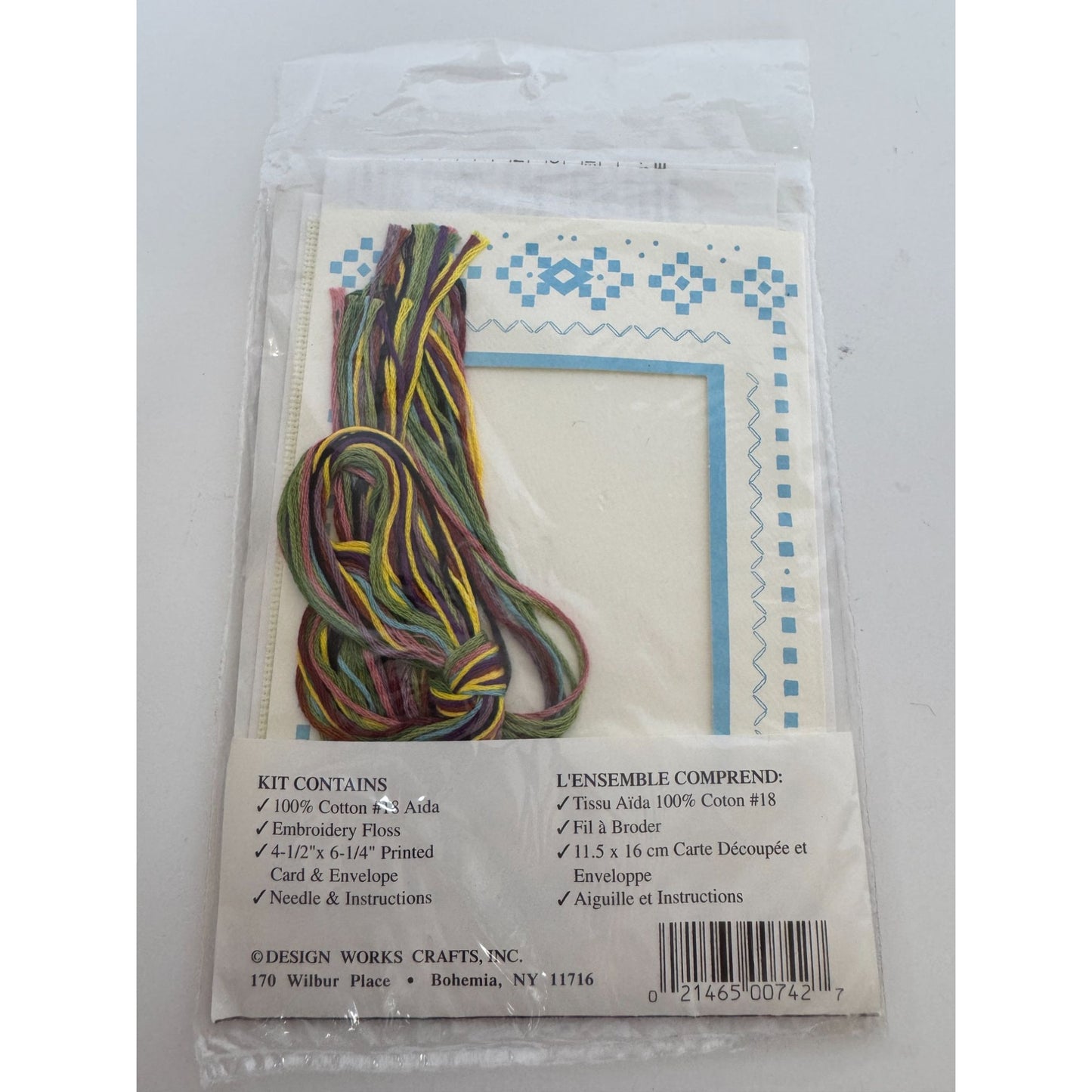 Design Works Crafts Cross Stitch Kit Cactus Sunset Wolf Desert Greeting Card