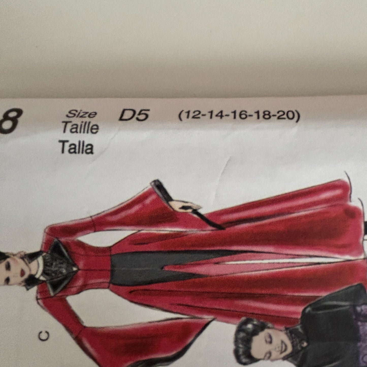 McCalls Costume Sewing Pattern M6818 Gothic Coat Victorian Steampunk Capelet Cosplay 12–20 UNCUT Fantasy