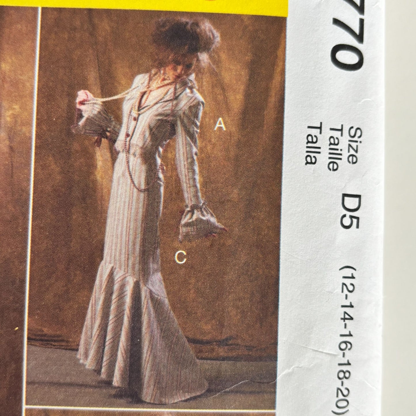 McCalls Sewing Pattern M6770 Victorian Steampunk Costume Bustle Jacket Skirt Pants 12-20 Uncut