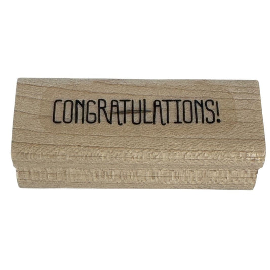Stampin Up Rubber Stamp Congratulations Retirement Card Making Word Sentiment
