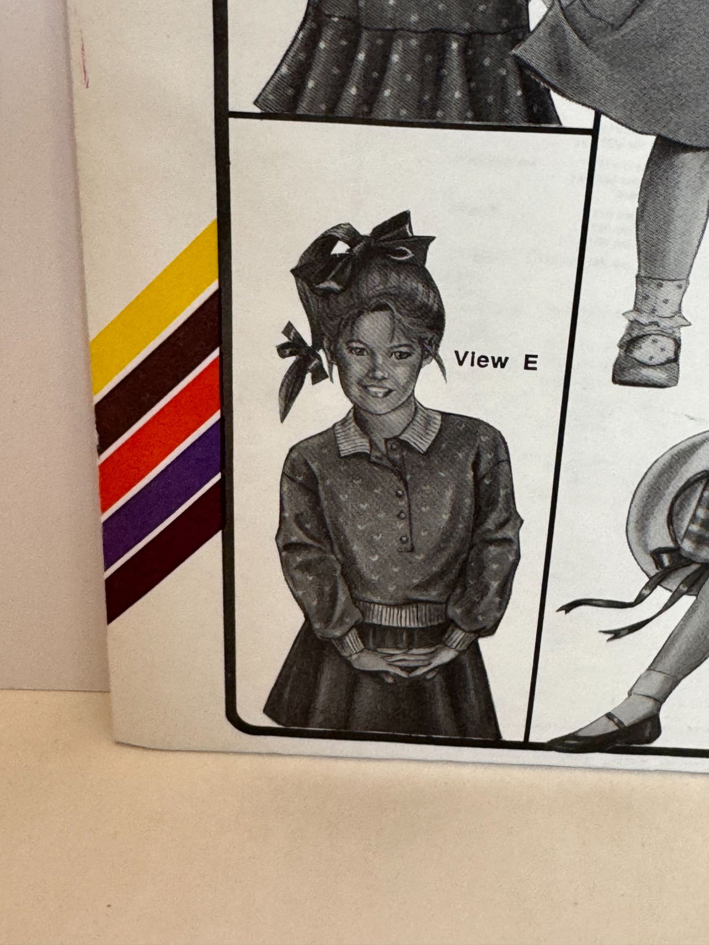 Stretch and Sew Sewing Pattern 952 Girls Skimmer Dresses and Tops Shirt 1990 UC