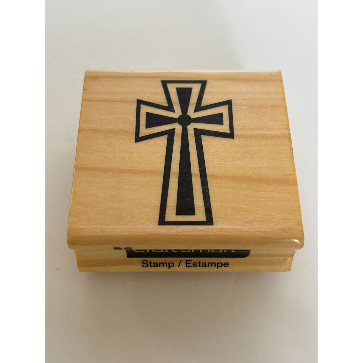 Craft Smart Stamp Rubber Christian Cross Religious Card Making Easter Sacrament