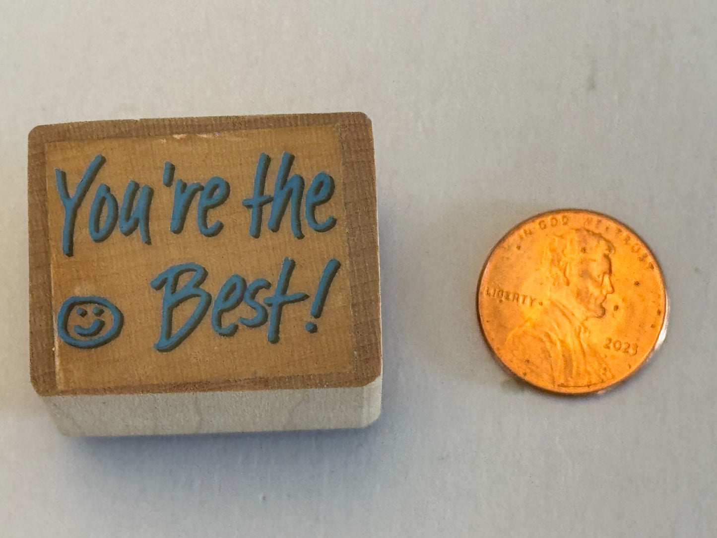 Youre The Best Wooden Rubber Stamp Card Making Words Scrapbooking Card Making