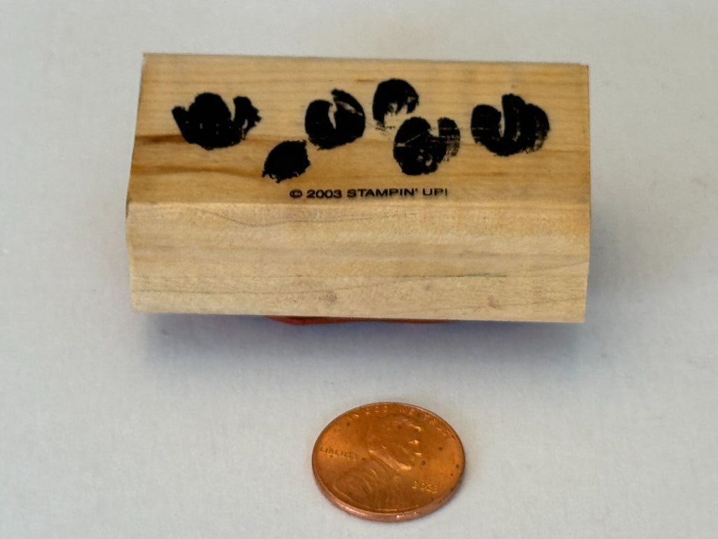 Stampin Up Rubber Stamp Watercolor Flowers Floral Spring Crafts Card Making Wood