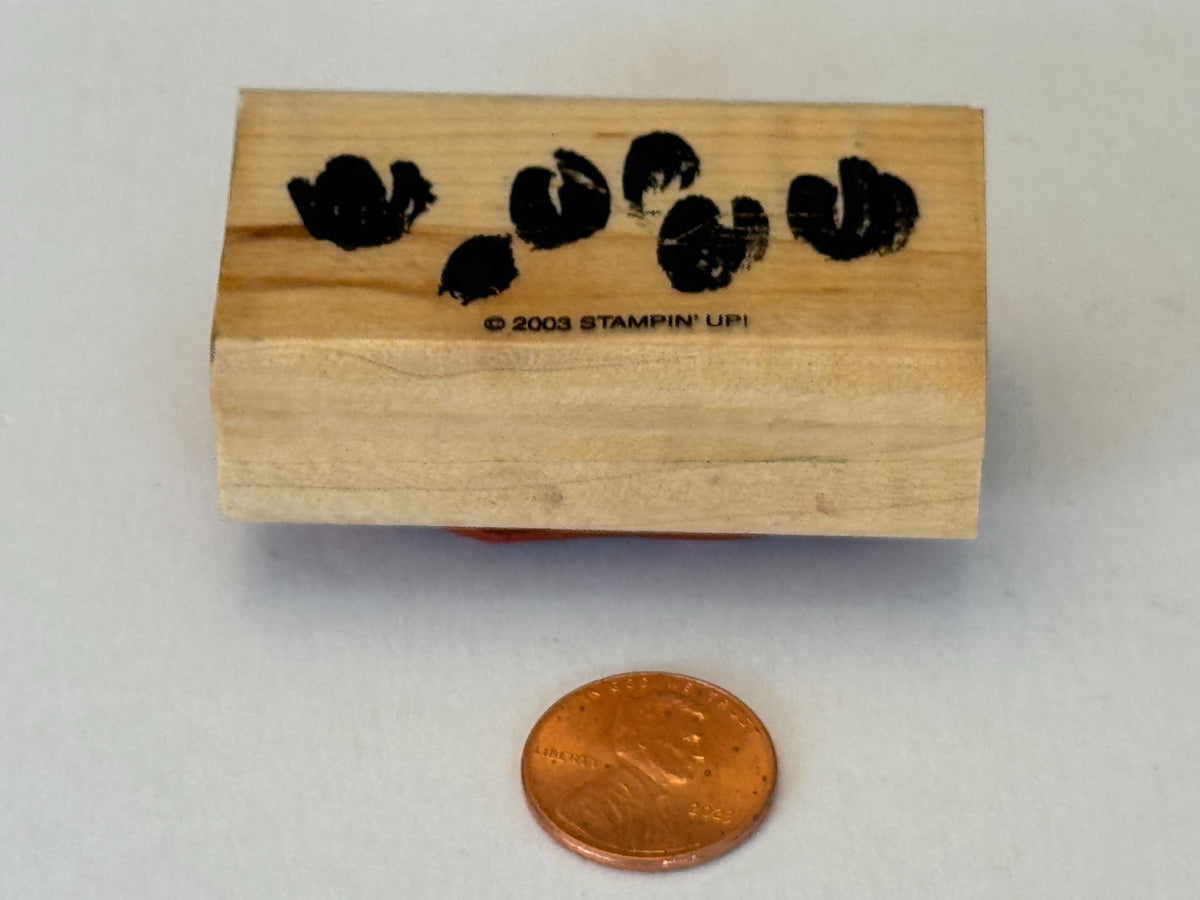Stampin Up Rubber Stamp Watercolor Flowers Floral Spring Crafts Card Making Wood