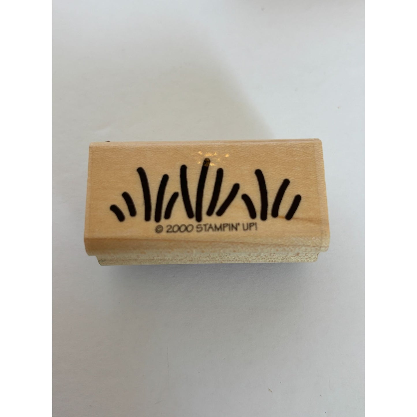 Stampin Up Wooden Rubber Stamp Set Decorate Easter Eggs Bunny Grass Spring 2000