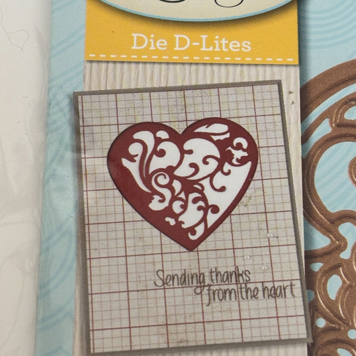 Spellbinders Die D-Lites Vines of Passion Heart Metal Die Cut Emboss Stencil Craft S2-022